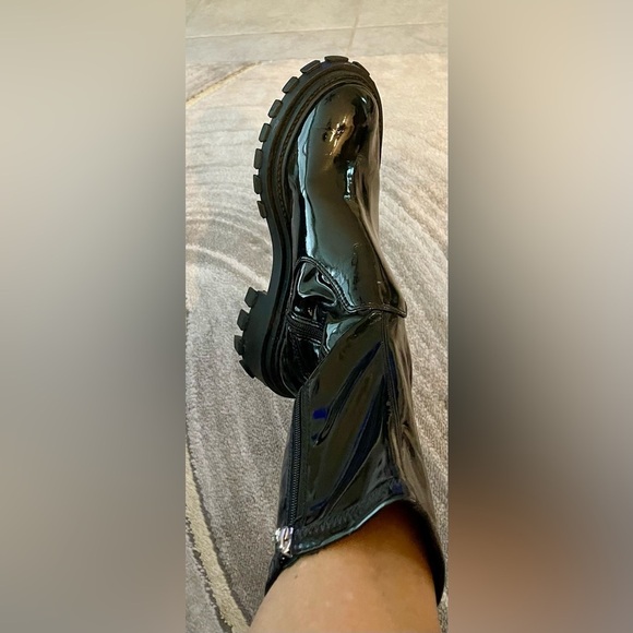 Schultz Patent Leather Above Ankle Boots - Picture 4 of 5